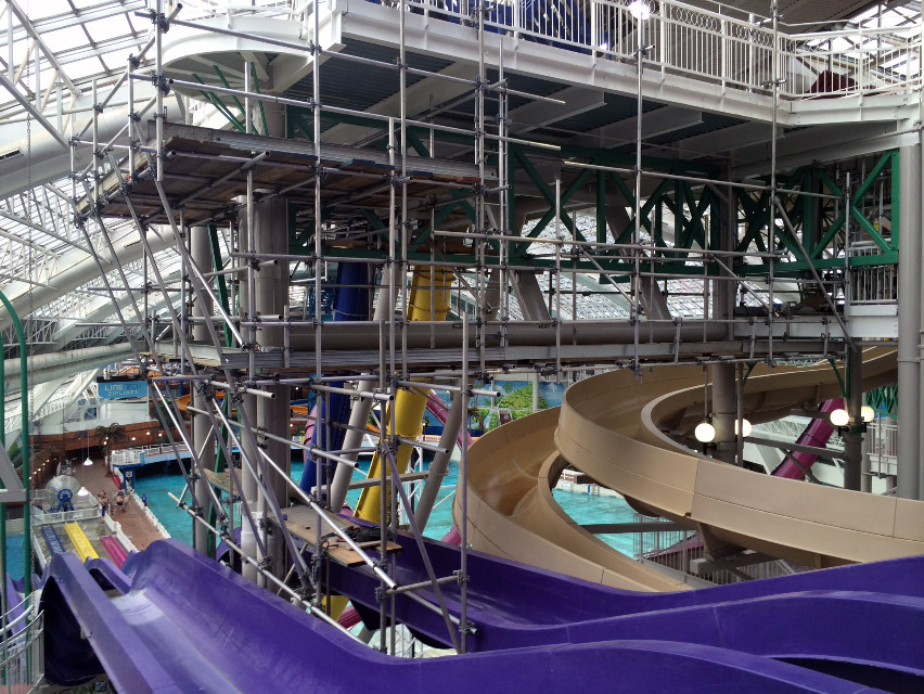 WEM waterpark scaffolding