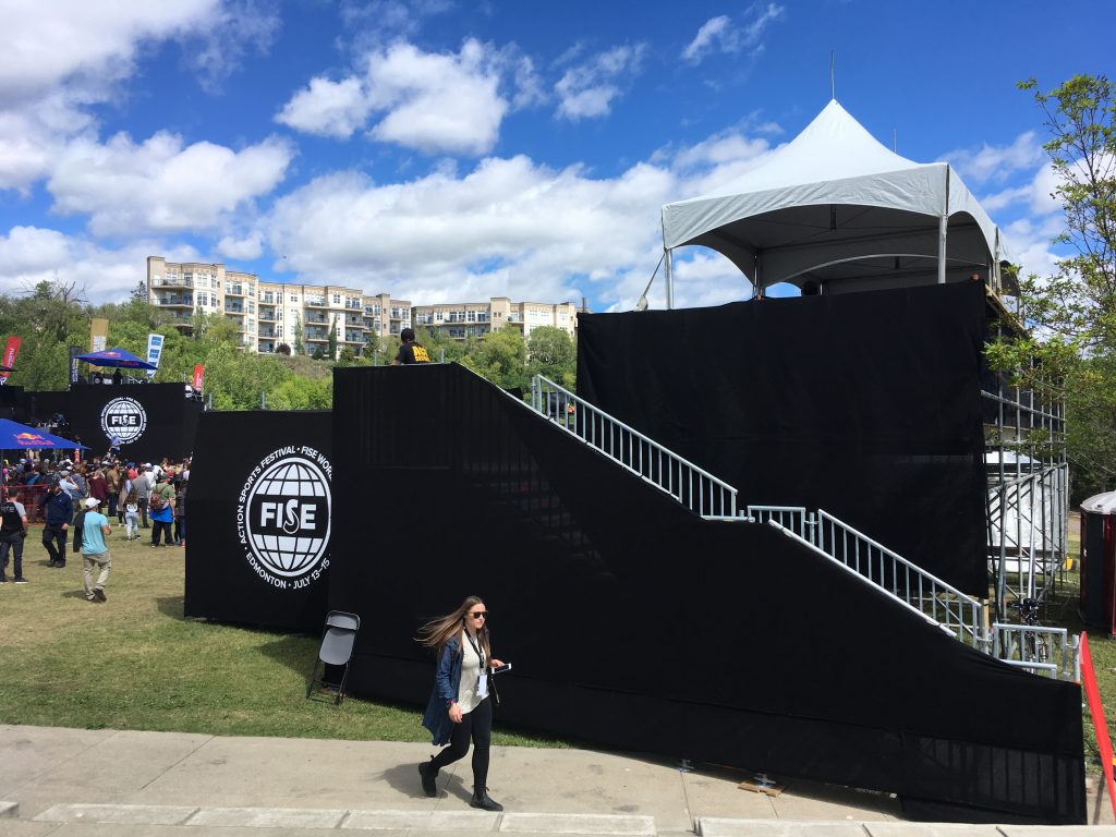 Scaffolding company builds Public Bleacher Seating