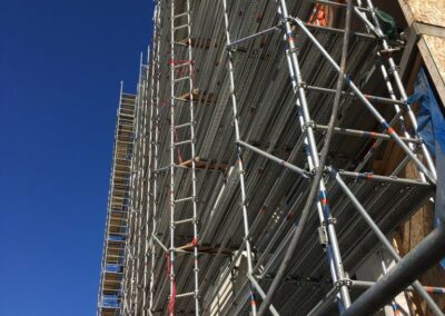 Highrise Condo Construction Scaffolding Structure by King Scaffolding